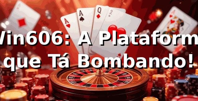 Win606: A Plataforma que Tá Bombando! 🎰